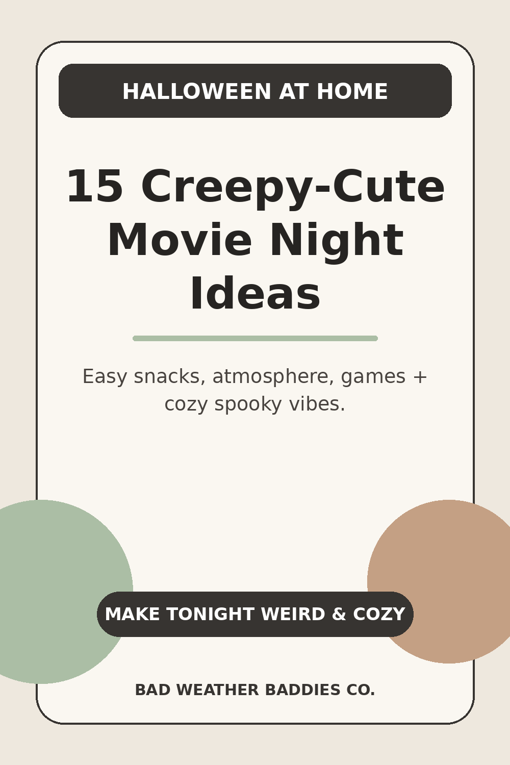 15 Creepy-Cute Halloween Movie Night Ideas
