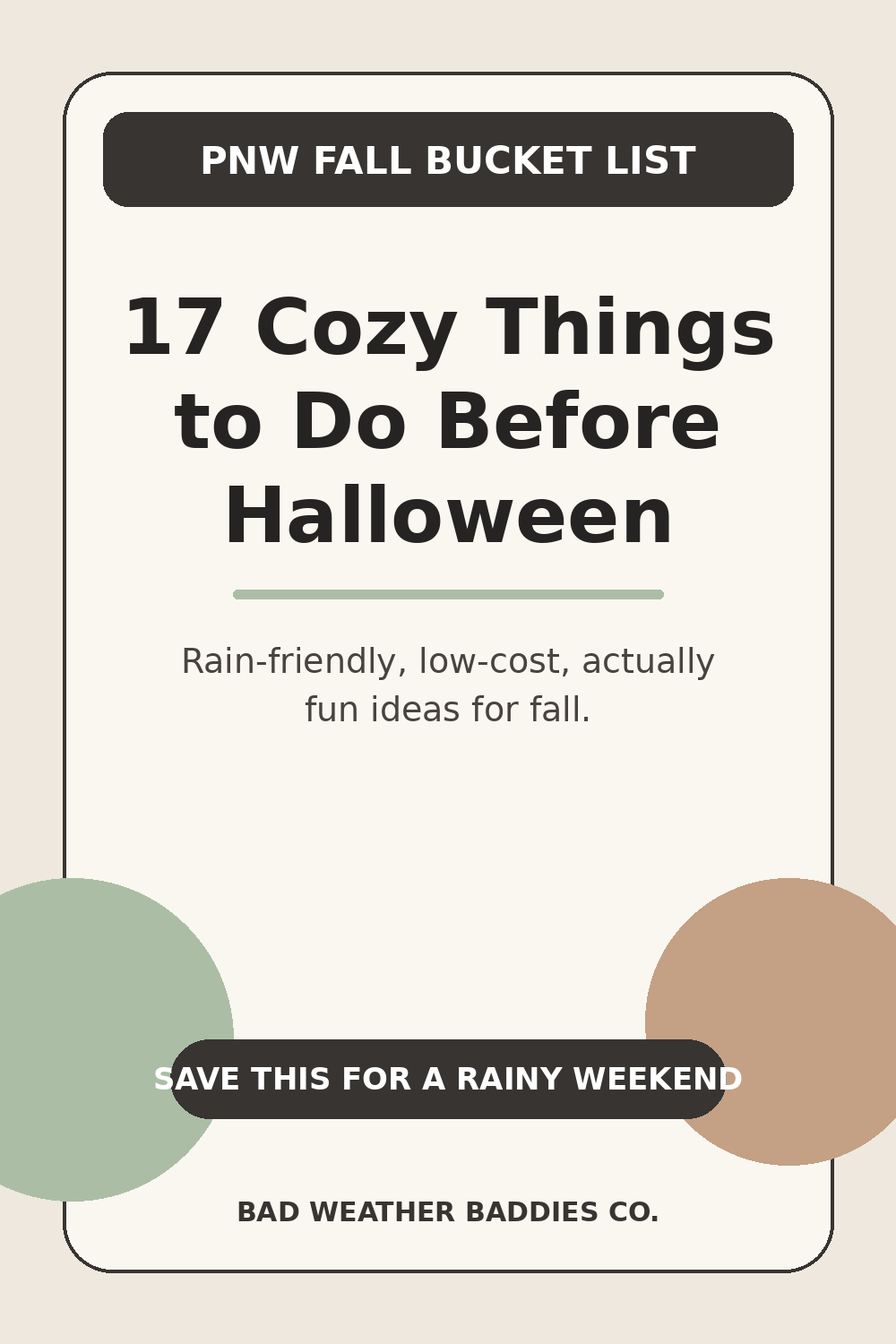 17 Cozy PNW Things to Do Before Halloween