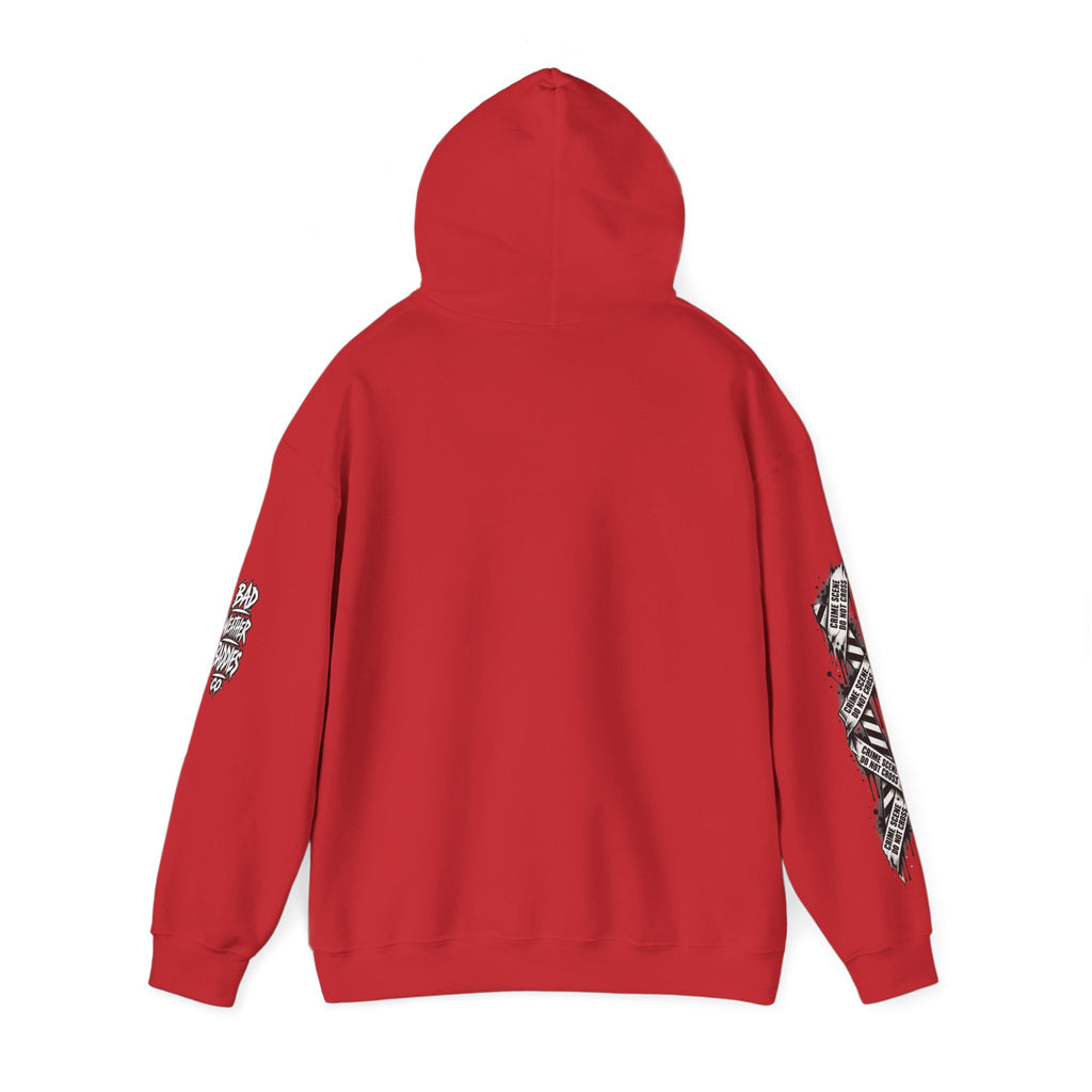 Serial Killer Documentaries and Chill Crime Scene Sleeve Hoodie