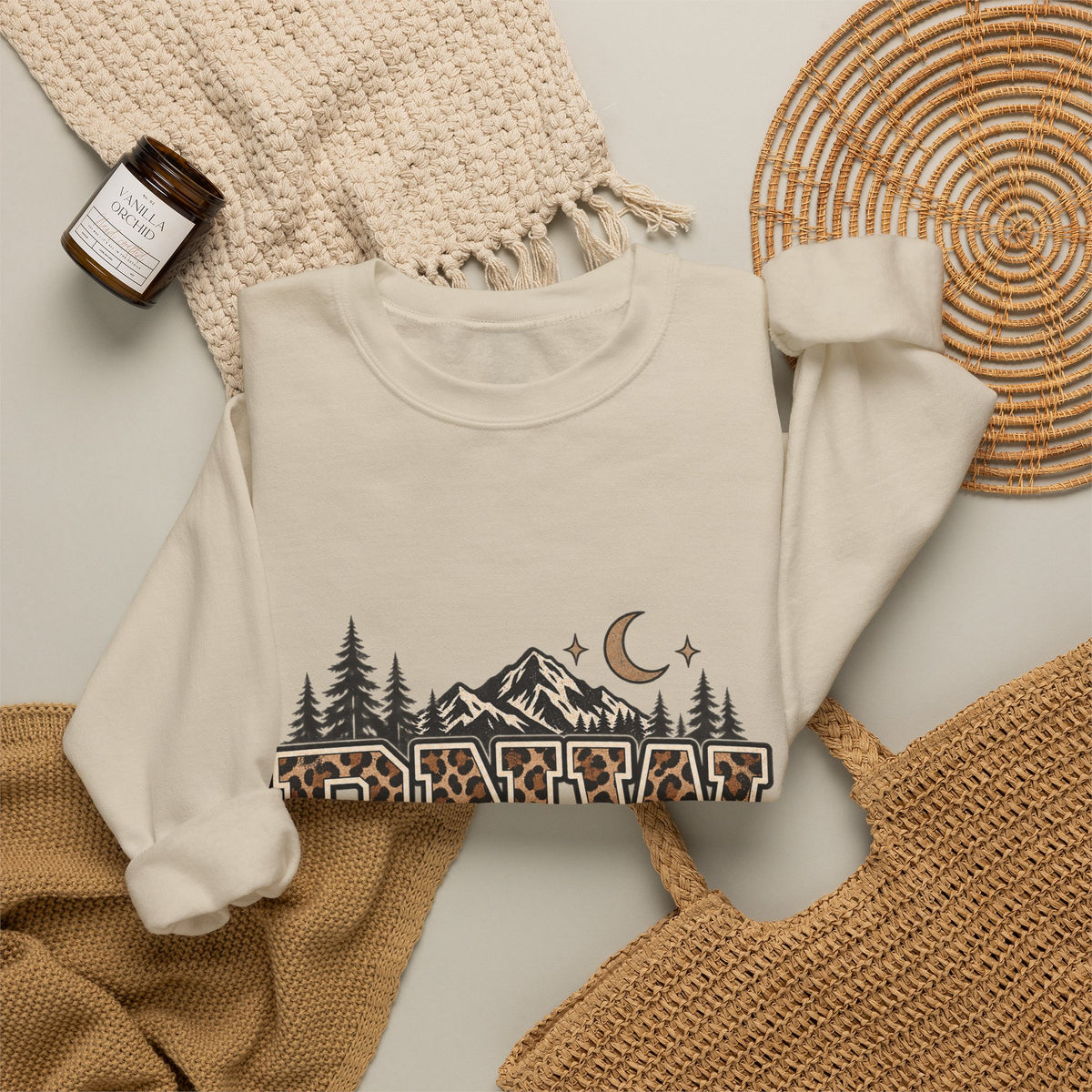 PNW Leopard Print Crewneck Sweatshirt