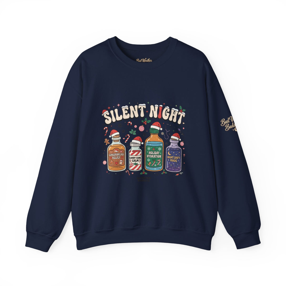 Silent Night Christmas Cocktail Sweatshirt