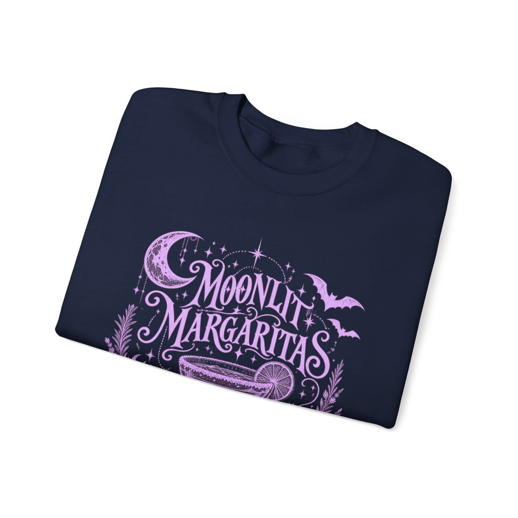Moonlit Margaritas Witchy Unisex Crewneck Sweatshirt With Celestial Design
