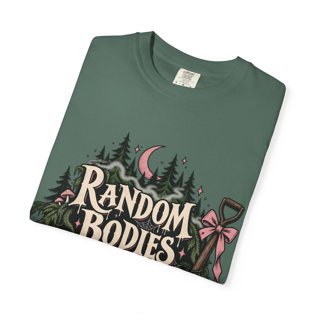 Random Bodies Lying Around Graphic T-Shirt — Dark Humor Halloween Tee