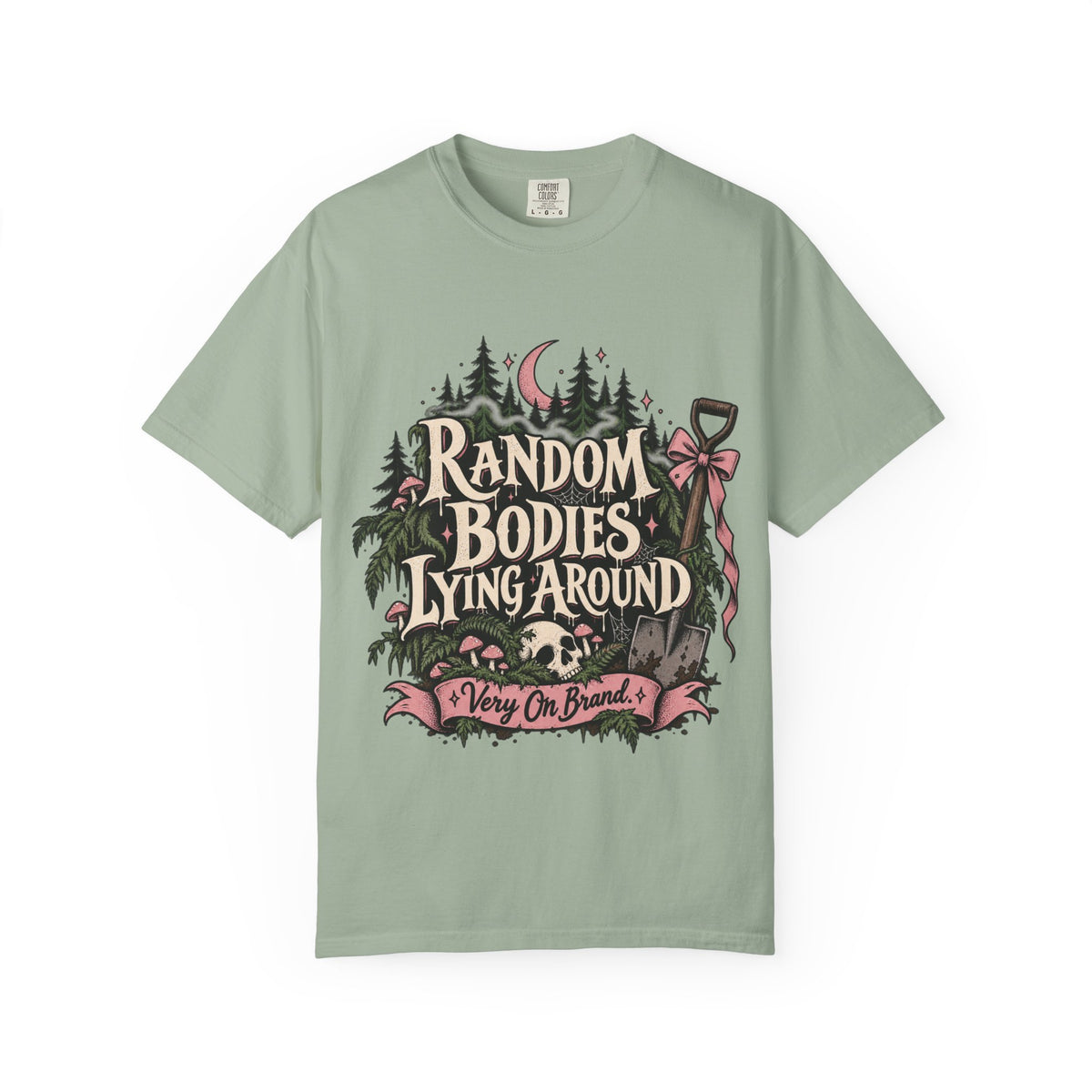Random Bodies Lying Around Graphic T-Shirt — Dark Humor Halloween Tee