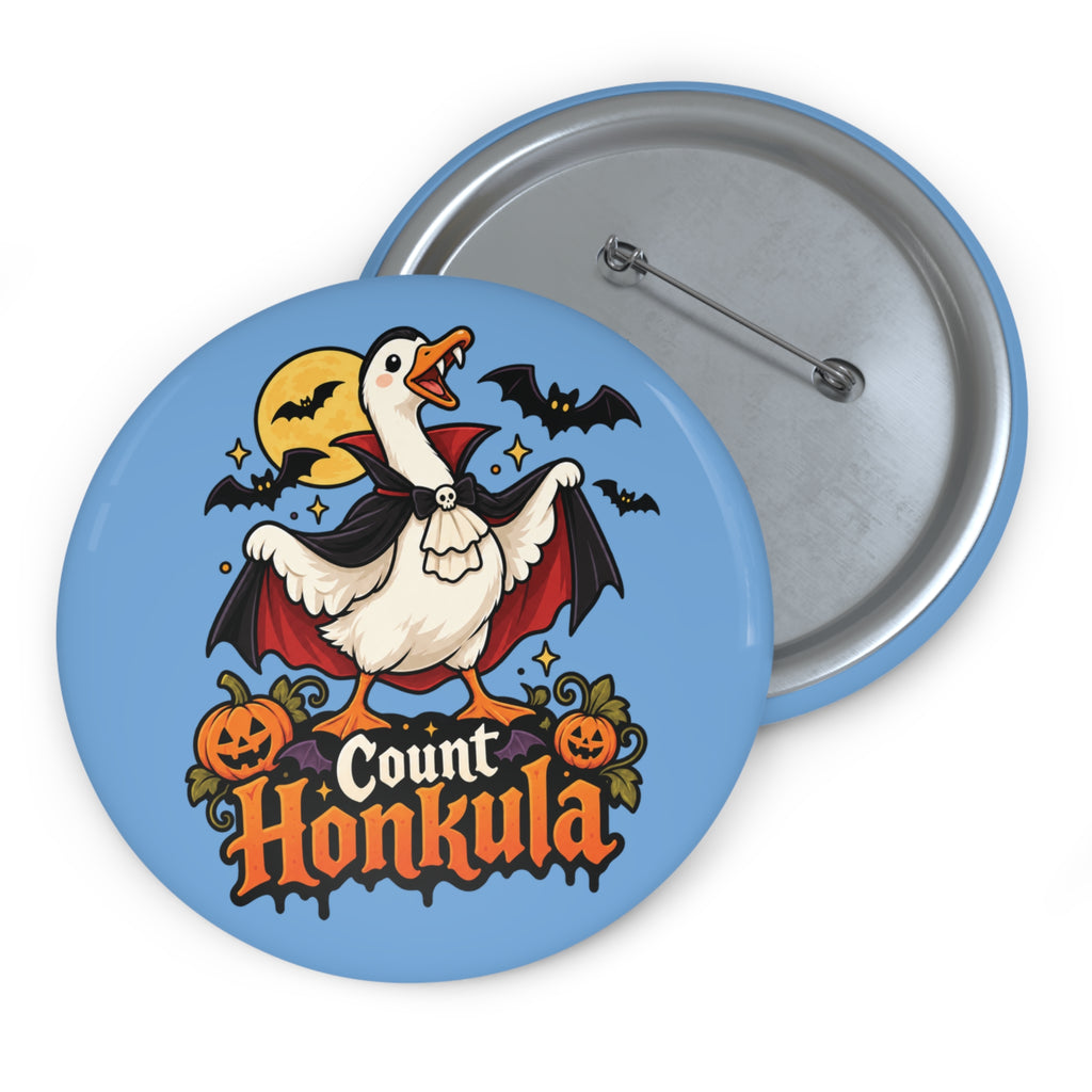 Count Honkula 3 Inch Halloween Vampire Goose Pin Button for Jackets
