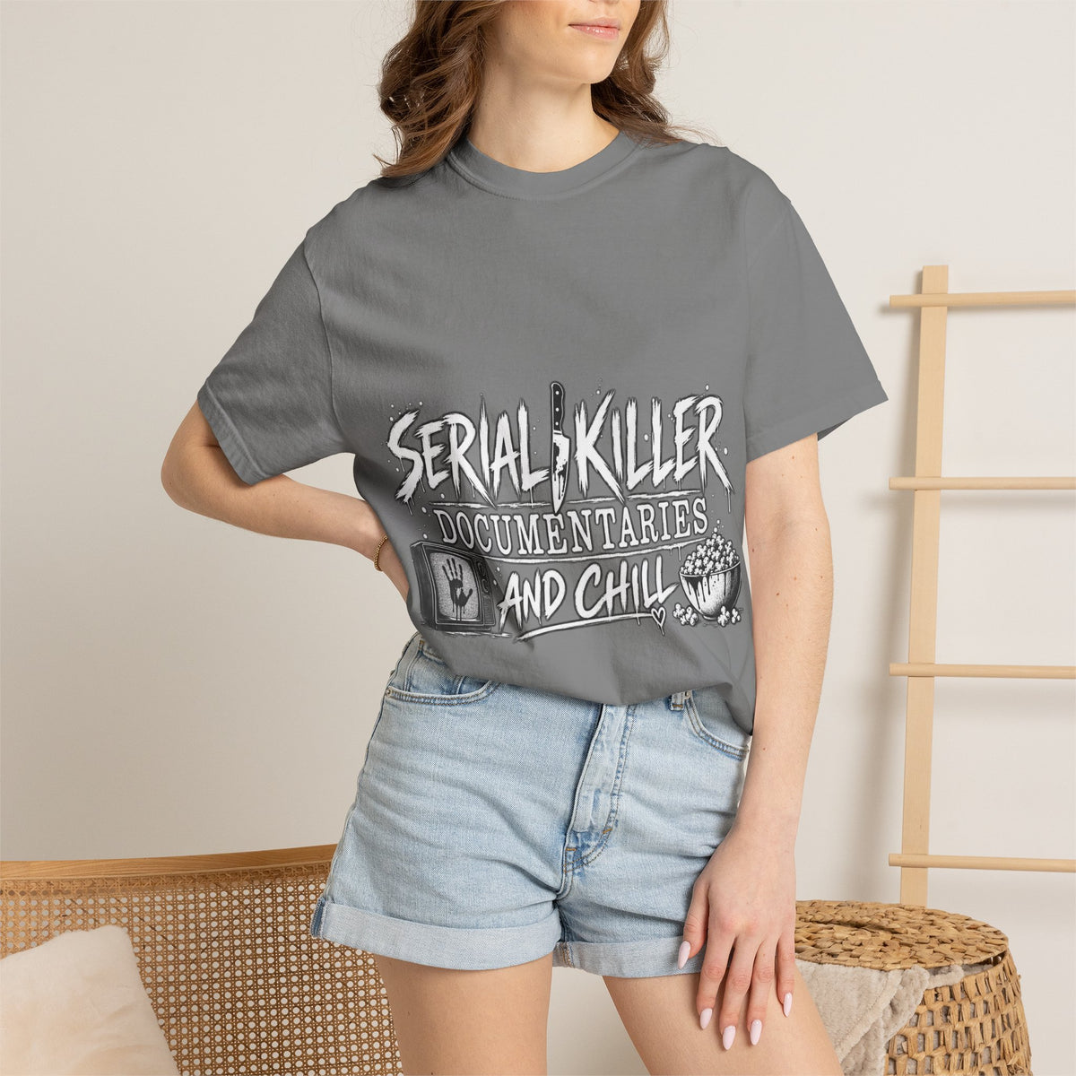 Serial Killer Documentaries and Chill Comfort Colors Tee