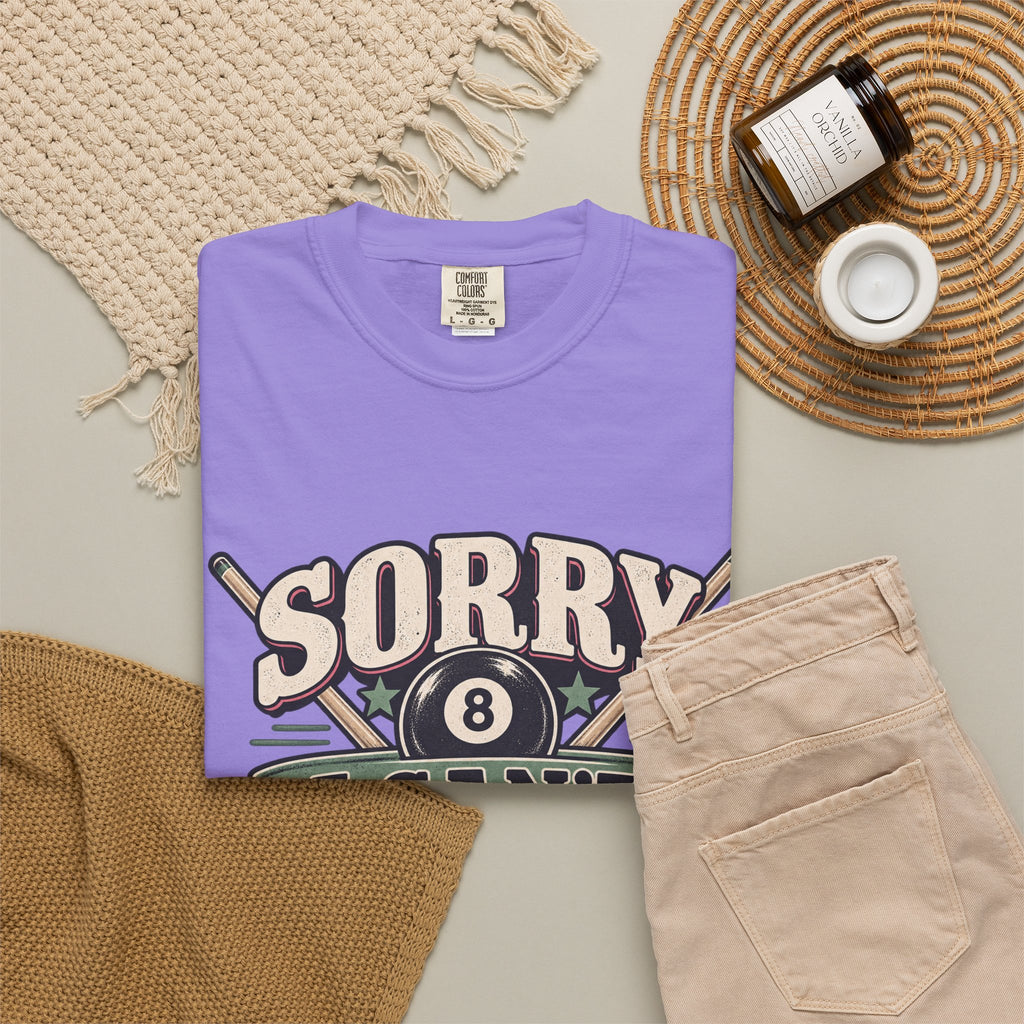 Sorry I Can’t, League Night Pool T-Shirt | Retro Billiards Graphic Tee