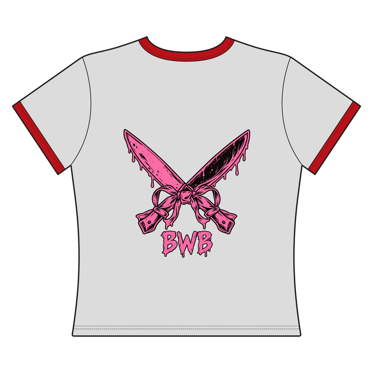 Retro horror Final Girl Social Club contrast trim shirt