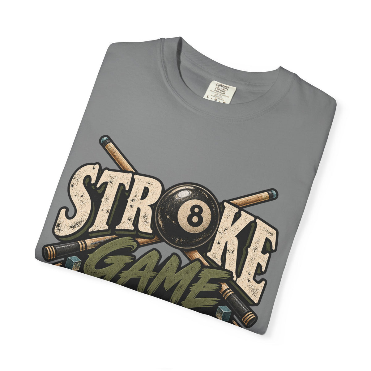 Stroke Game Strong | Retro Pool & Billiards T-Shirt