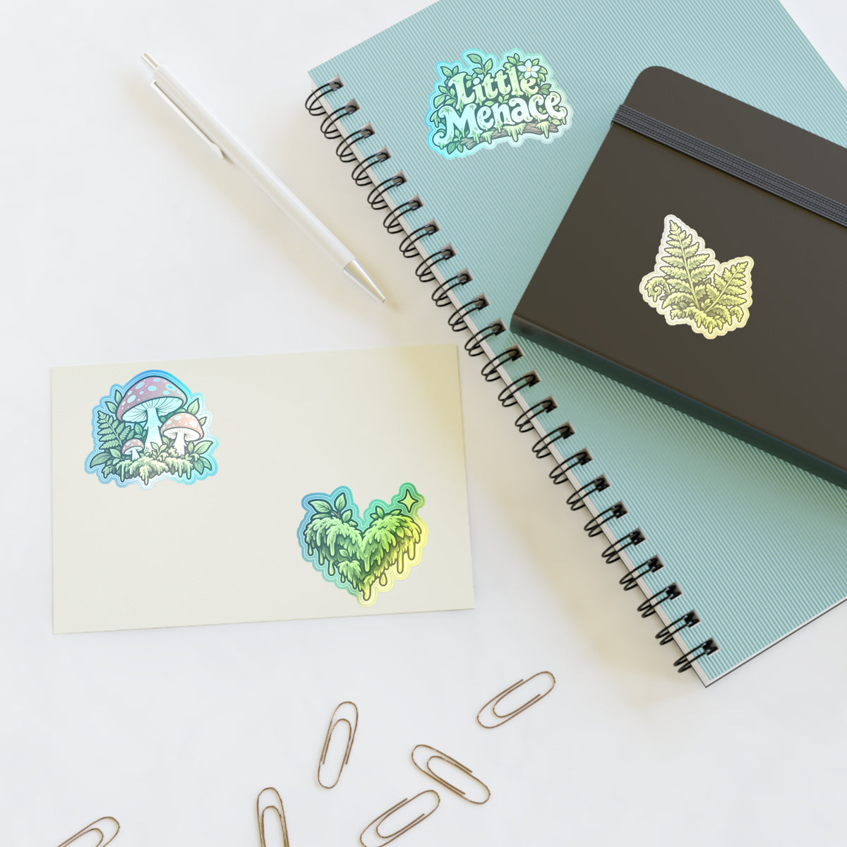 Mossy Little Menace Sticker Sheet — Woodland Mood Pack