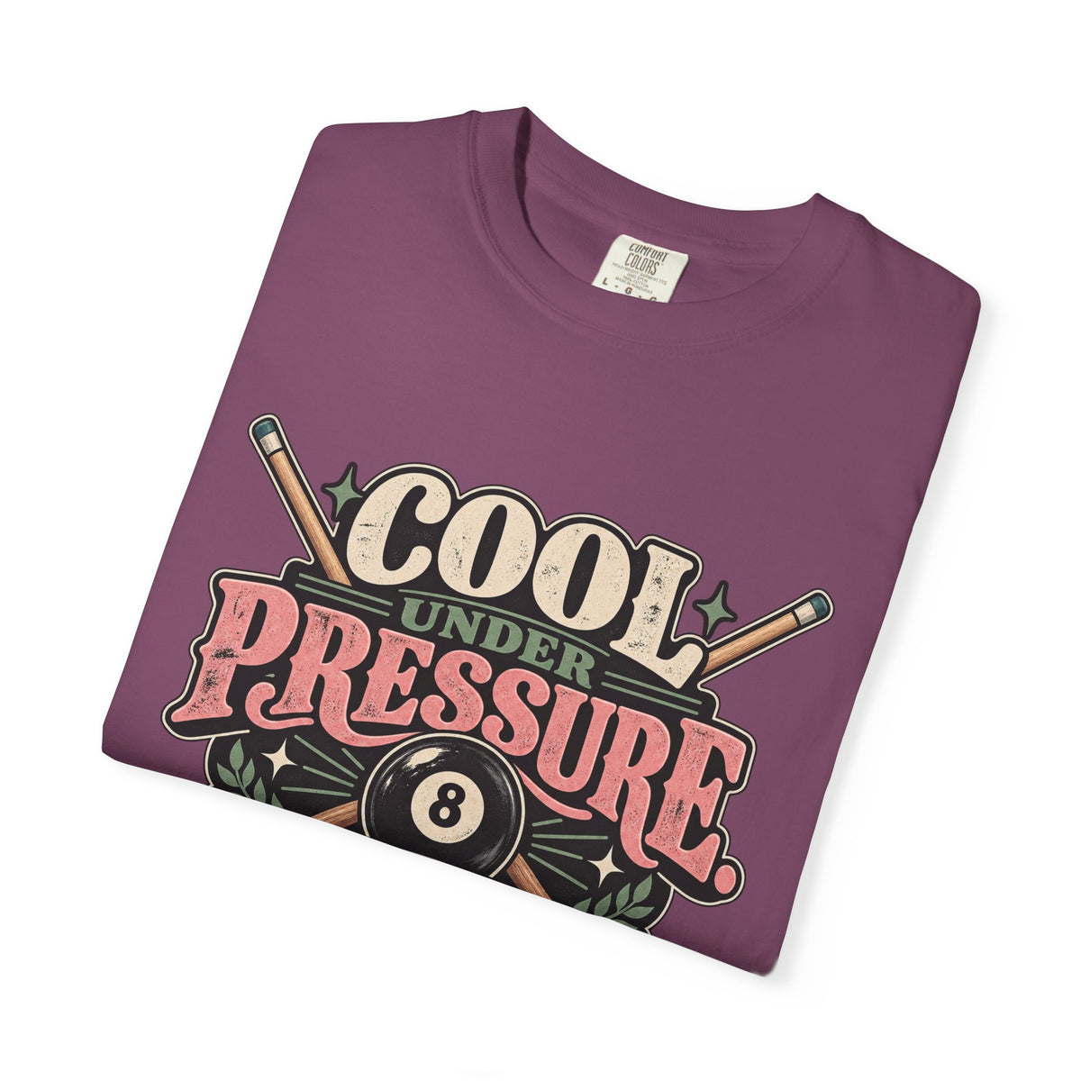 Cool Under Pressure, Deadly With a Cue | Retro Pool T-Shirt