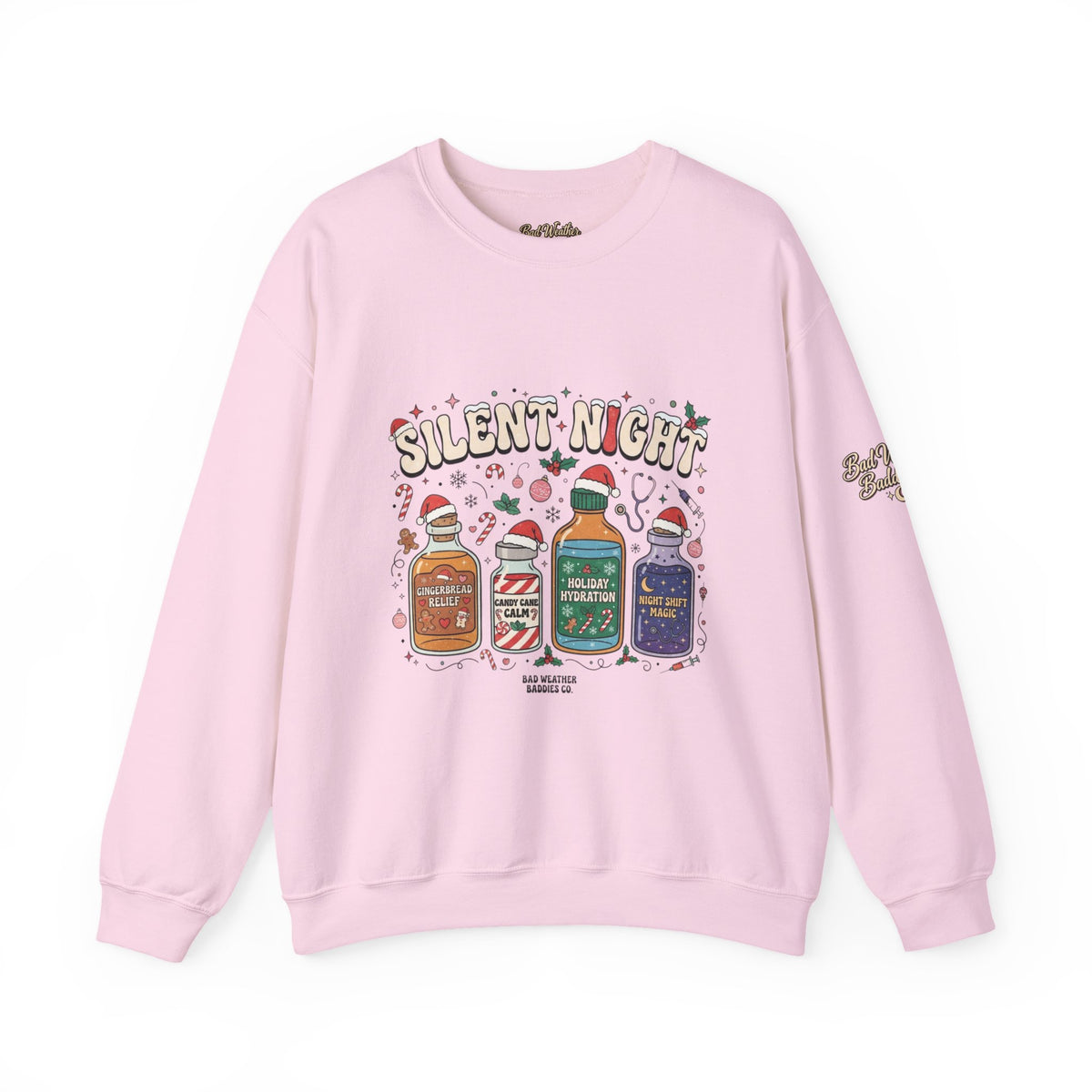 Silent Night Christmas Cocktail Sweatshirt