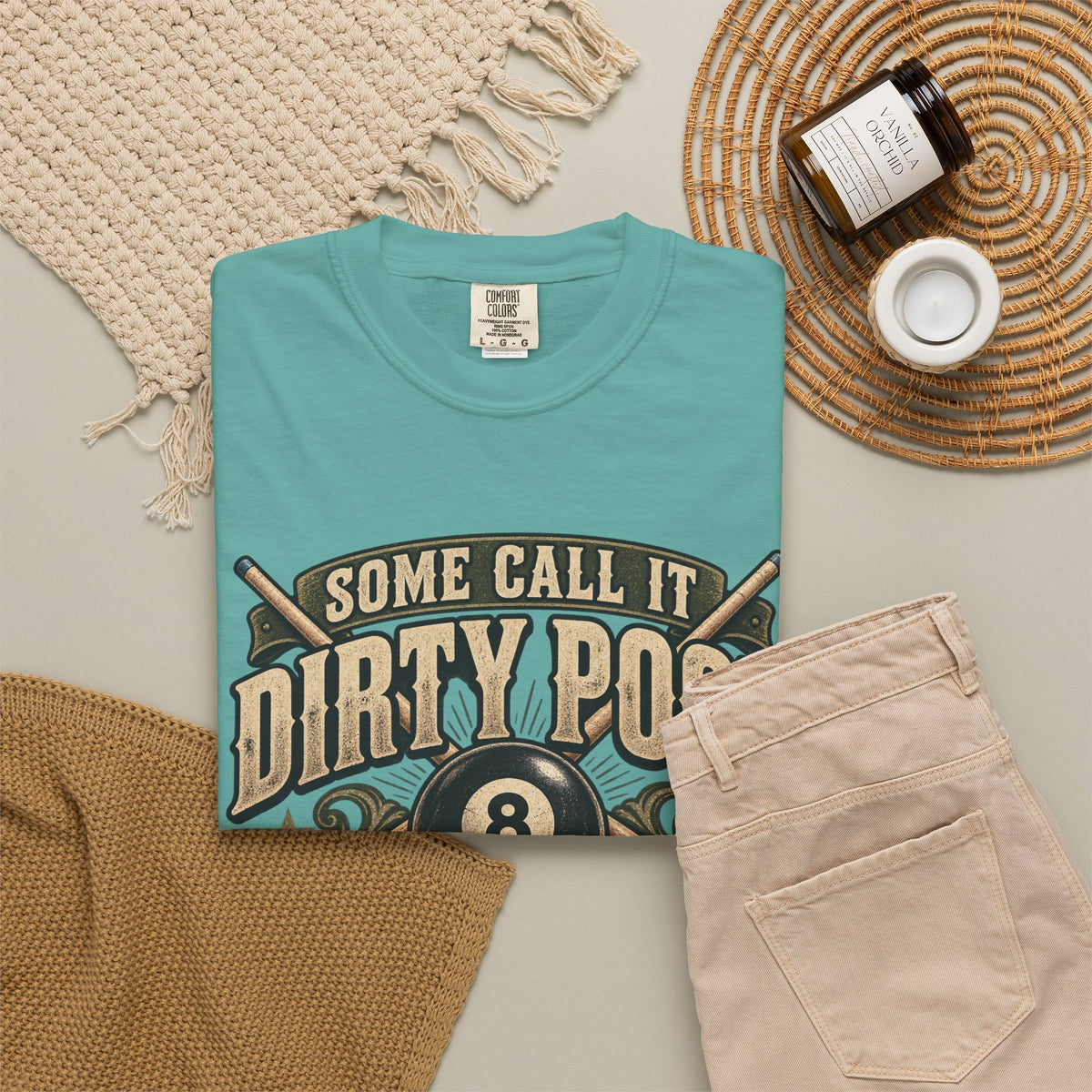 Some Call It Dirty Pool, I Call It Strategy | Retro Billiards T-Shirt