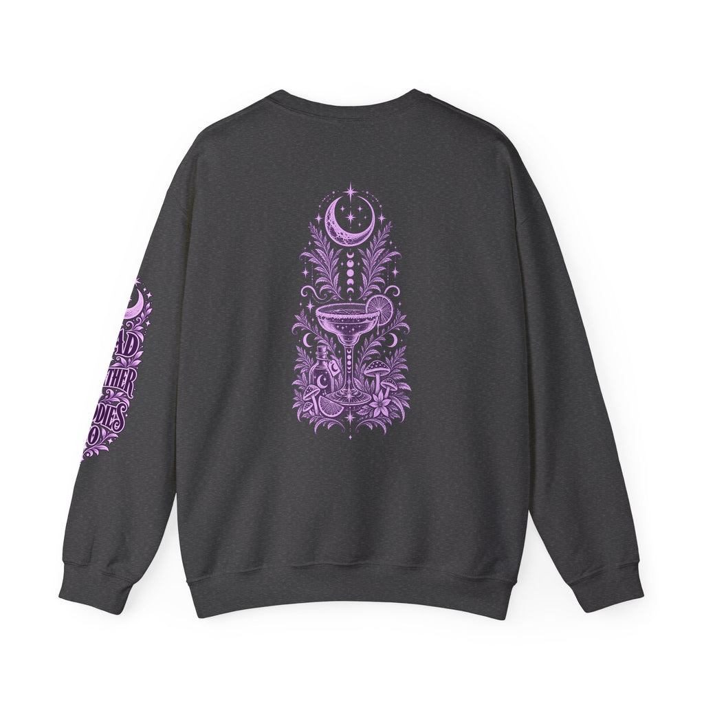 Moonlit Margaritas Witchy Unisex Crewneck Sweatshirt With Celestial Design