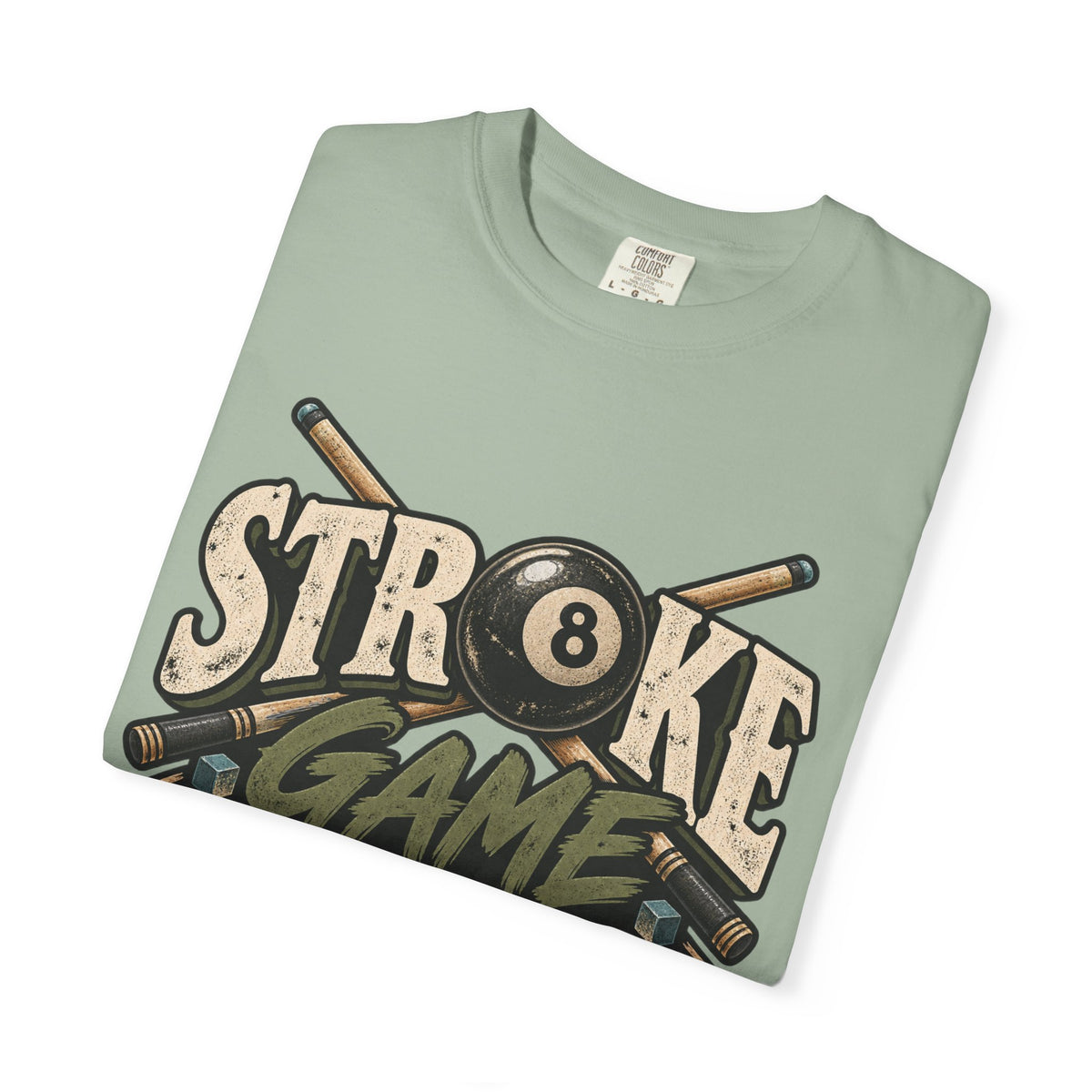 Stroke Game Strong | Retro Pool & Billiards T-Shirt