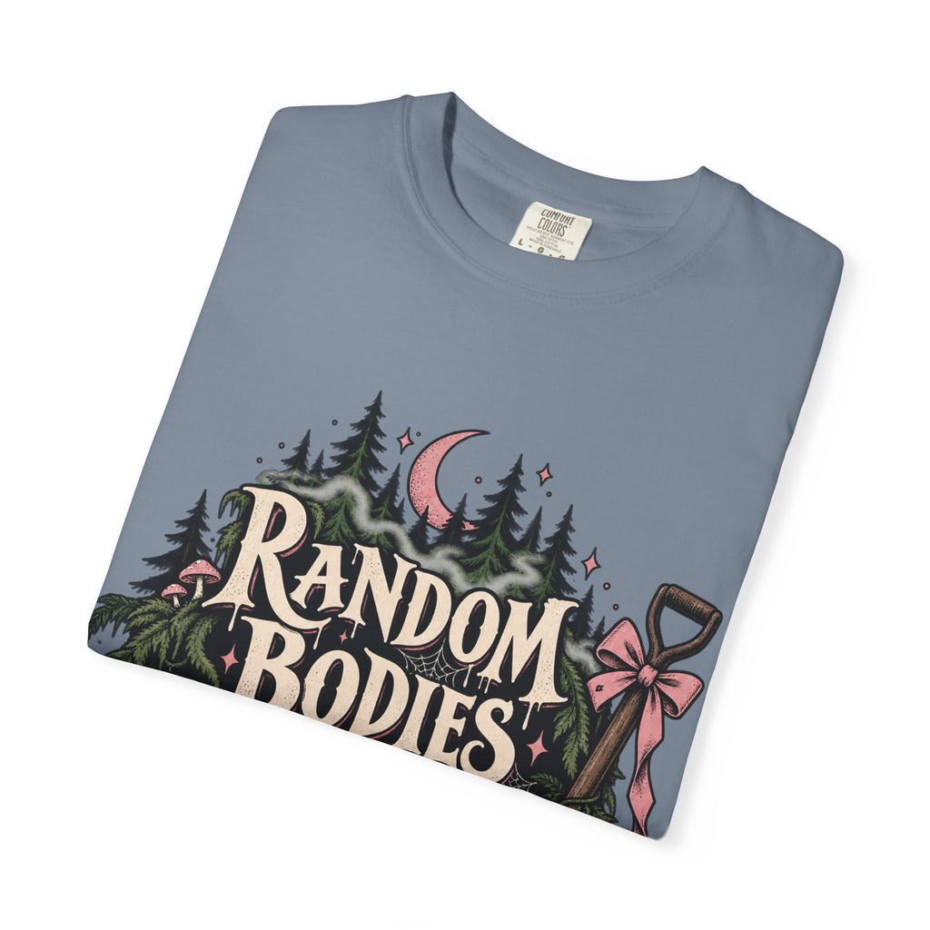 Random Bodies Lying Around Graphic T-Shirt — Dark Humor Halloween Tee