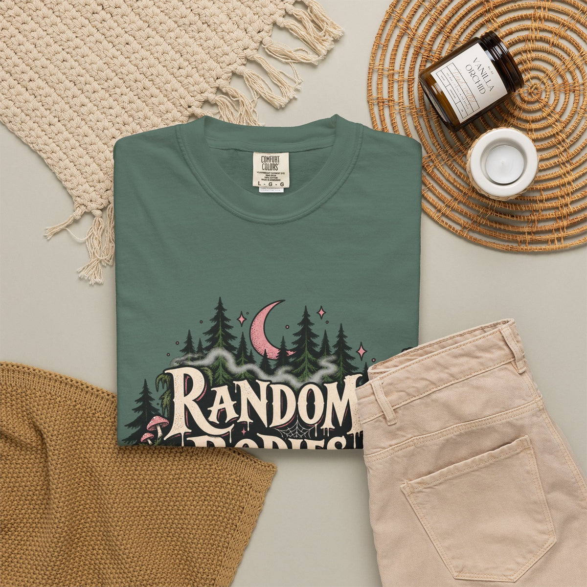 Random Bodies Lying Around Graphic T-Shirt — Dark Humor Halloween Tee