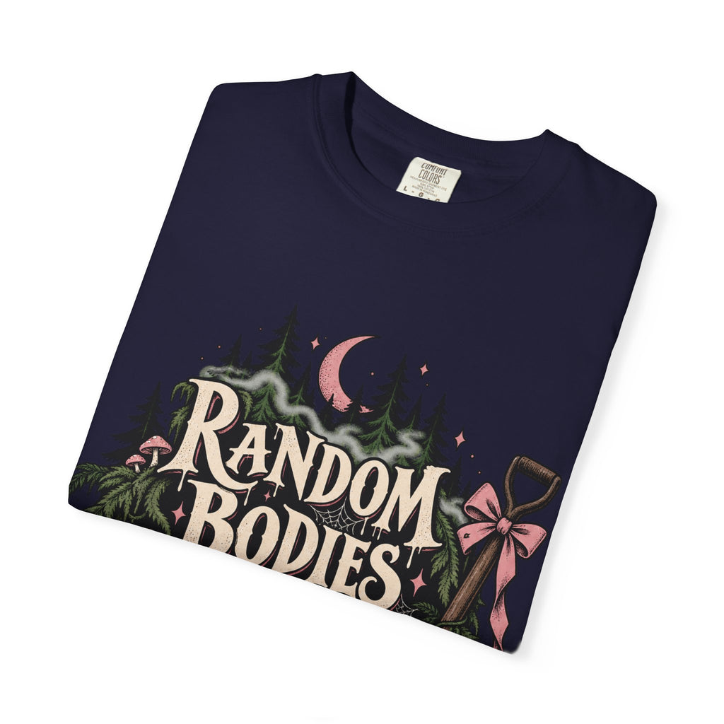 Random Bodies Lying Around Graphic T-Shirt — Dark Humor Halloween Tee