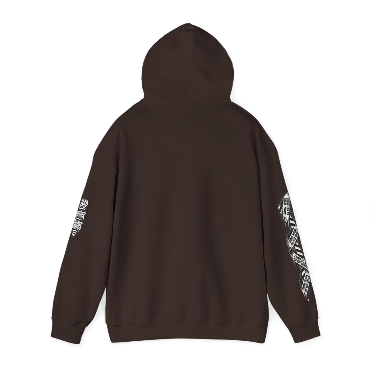 Serial Killer Documentaries and Chill Crime Scene Sleeve Hoodie