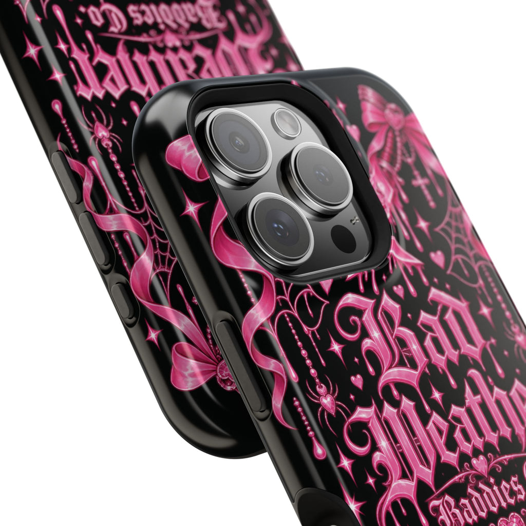 Pink Gothic Magnetic Phone Case With Impact Resistant Protection