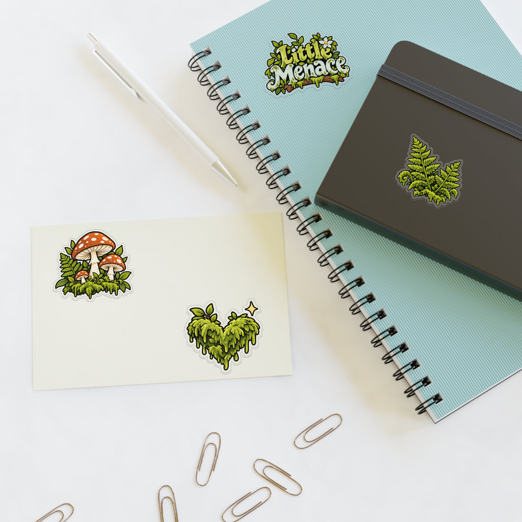 Mossy Little Menace Sticker Sheet — Woodland Mood Pack