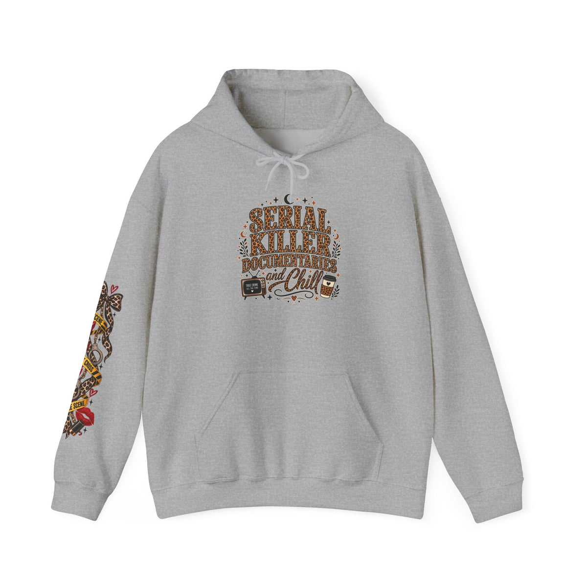 Serial Killer Documentaries and Chill Leopard Hoodie