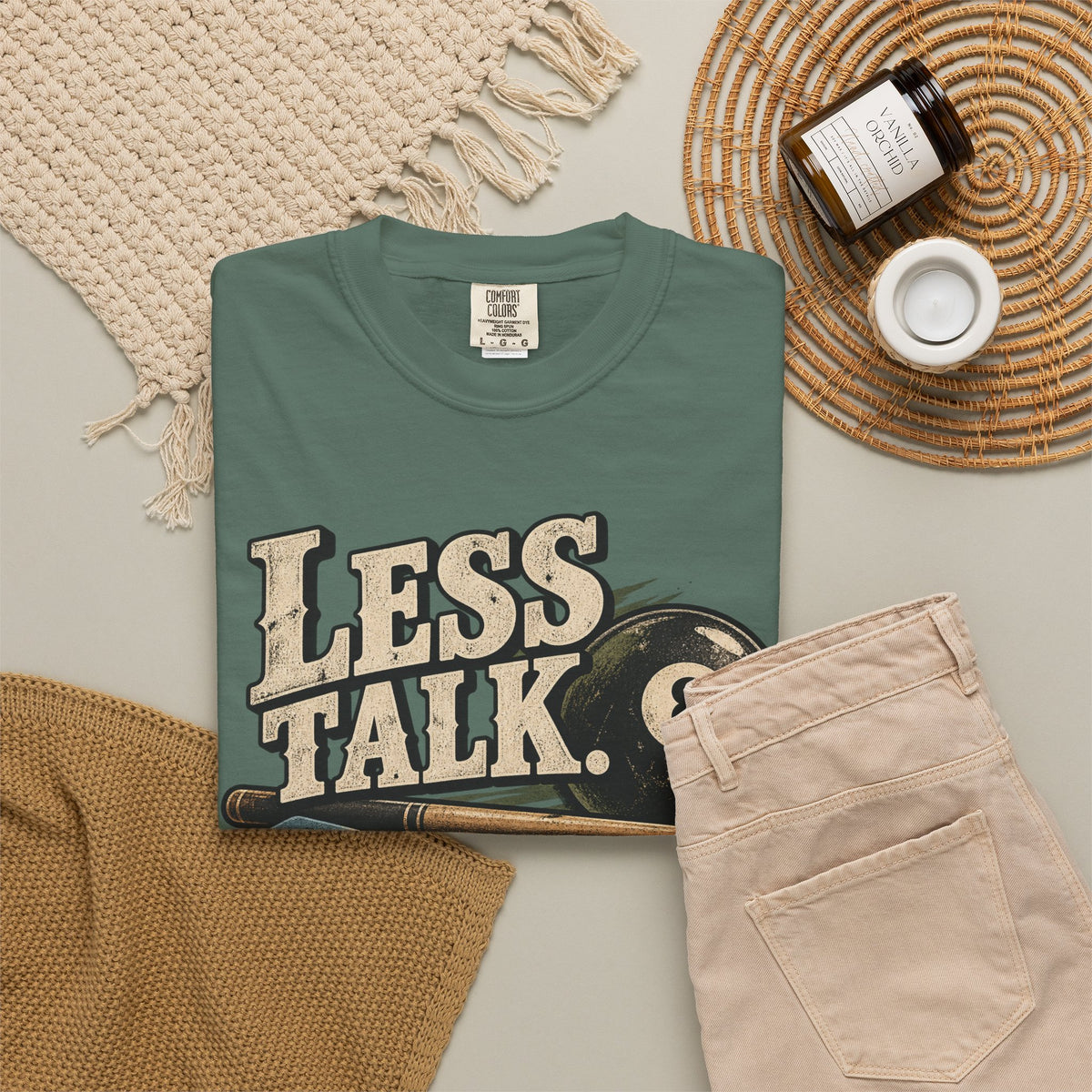 Less Talk, More Chalk Pool T-Shirt | Retro Billiards Graphic Tee