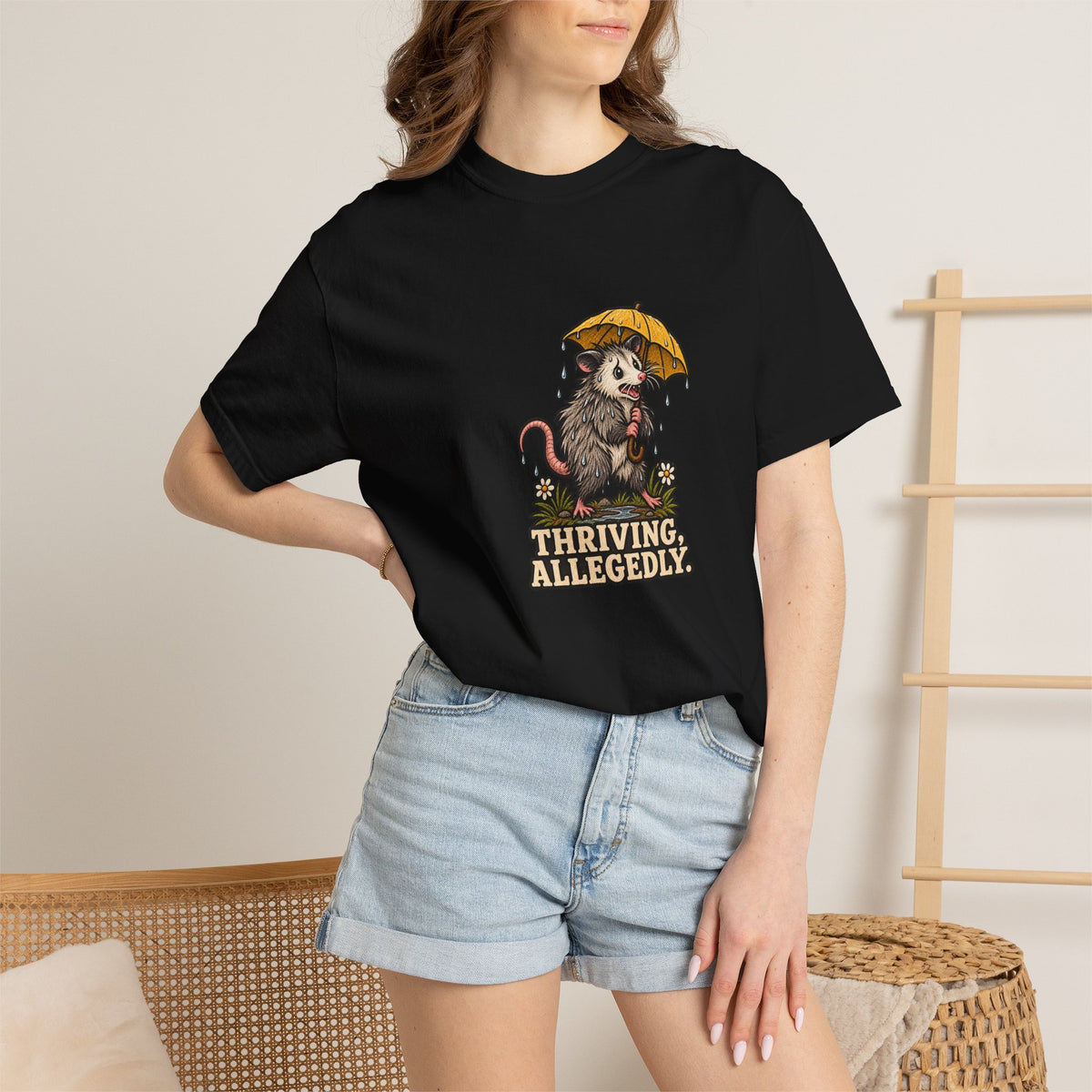 Thriving Allegedly Possum Tee