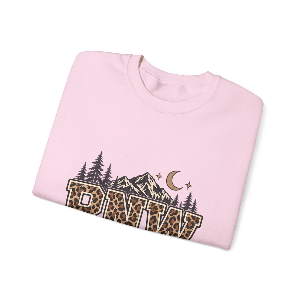PNW Leopard Print Crewneck Sweatshirt