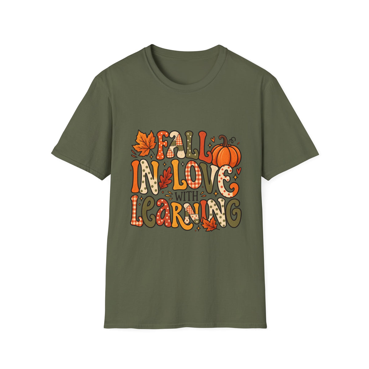 Fall In Love With Learning Teacher T Shirt Classroom Gift For Educators