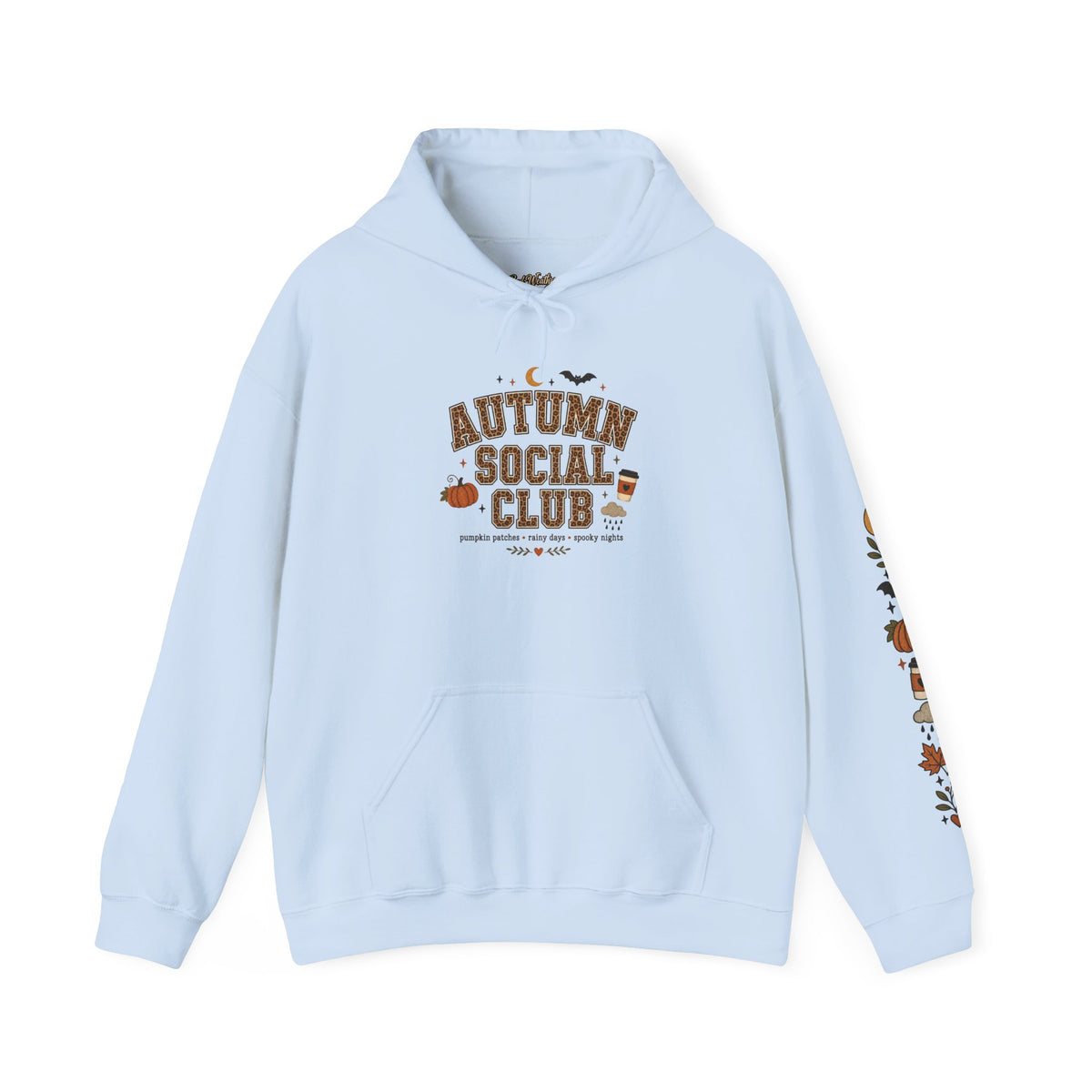 Autumn Social Club Sweatshirt | Leopard Print Fall Shirt | Pumpkin Patches Rainy Days Spooky Nights | Cozy Autumn Crewneck