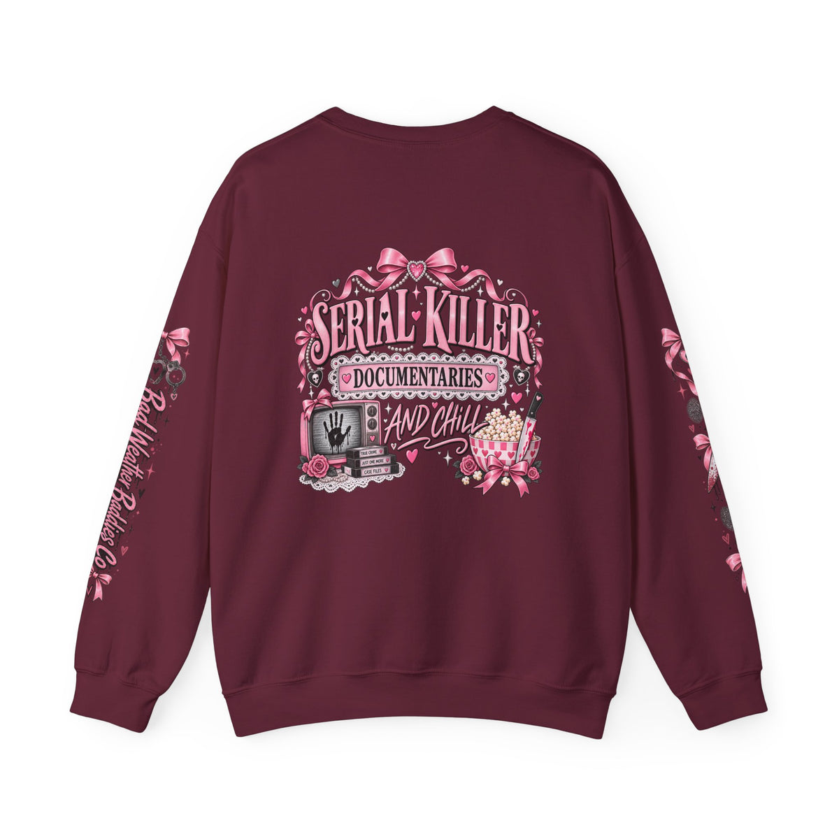 Serial Killer Documentaries and Chill Coquette Crewneck