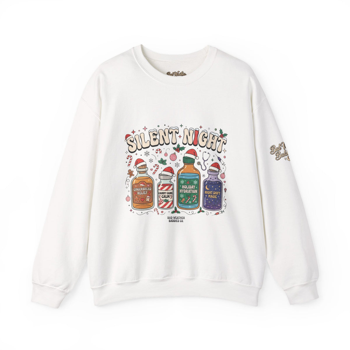 Silent Night Christmas Cocktail Sweatshirt