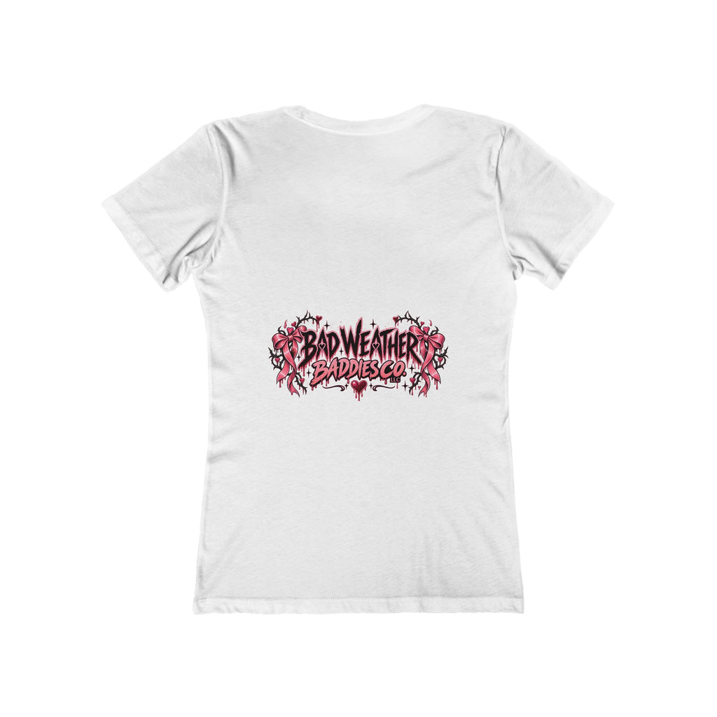Womens Grey Sweatpants Season Funny Cherry Coquette Boyfriend Tee Shirt