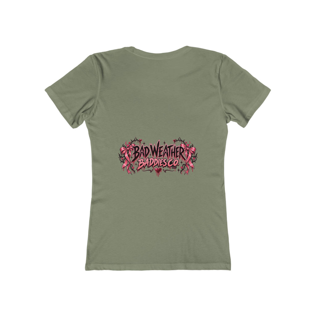 Womens Grey Sweatpants Season Funny Cherry Coquette Boyfriend Tee Shirt