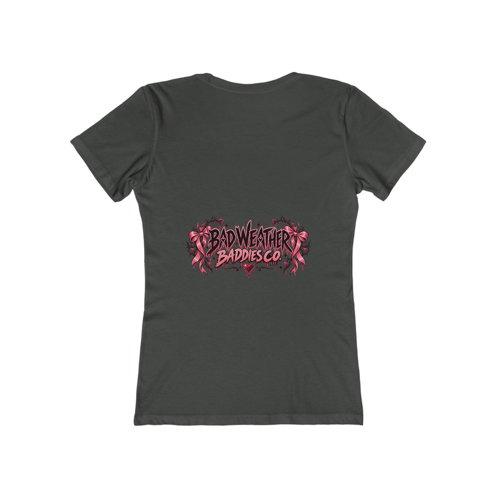 Womens Grey Sweatpants Season Funny Cherry Coquette Boyfriend Tee Shirt