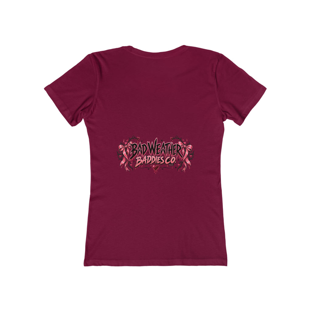 Womens Grey Sweatpants Season Funny Cherry Coquette Boyfriend Tee Shirt
