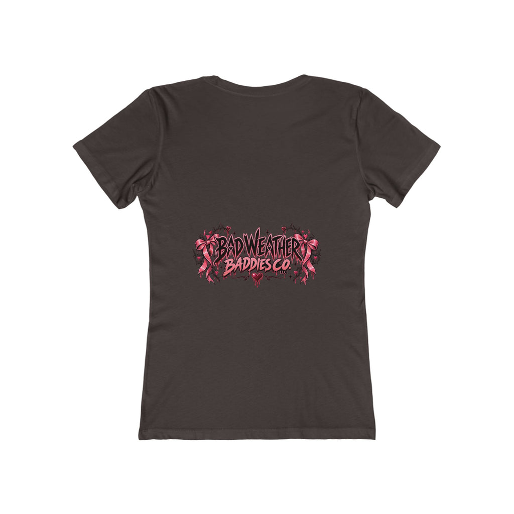 Womens Grey Sweatpants Season Funny Cherry Coquette Boyfriend Tee Shirt