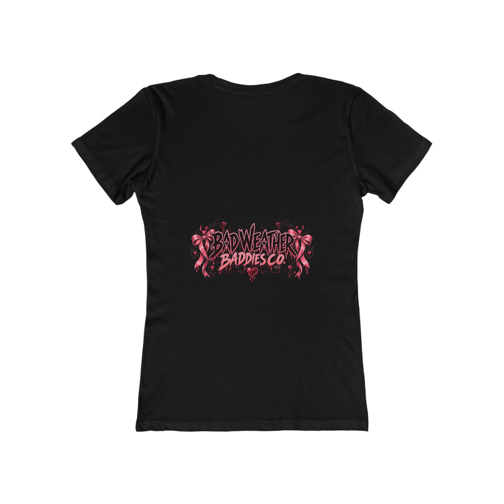 Womens Grey Sweatpants Season Funny Cherry Coquette Boyfriend Tee Shirt
