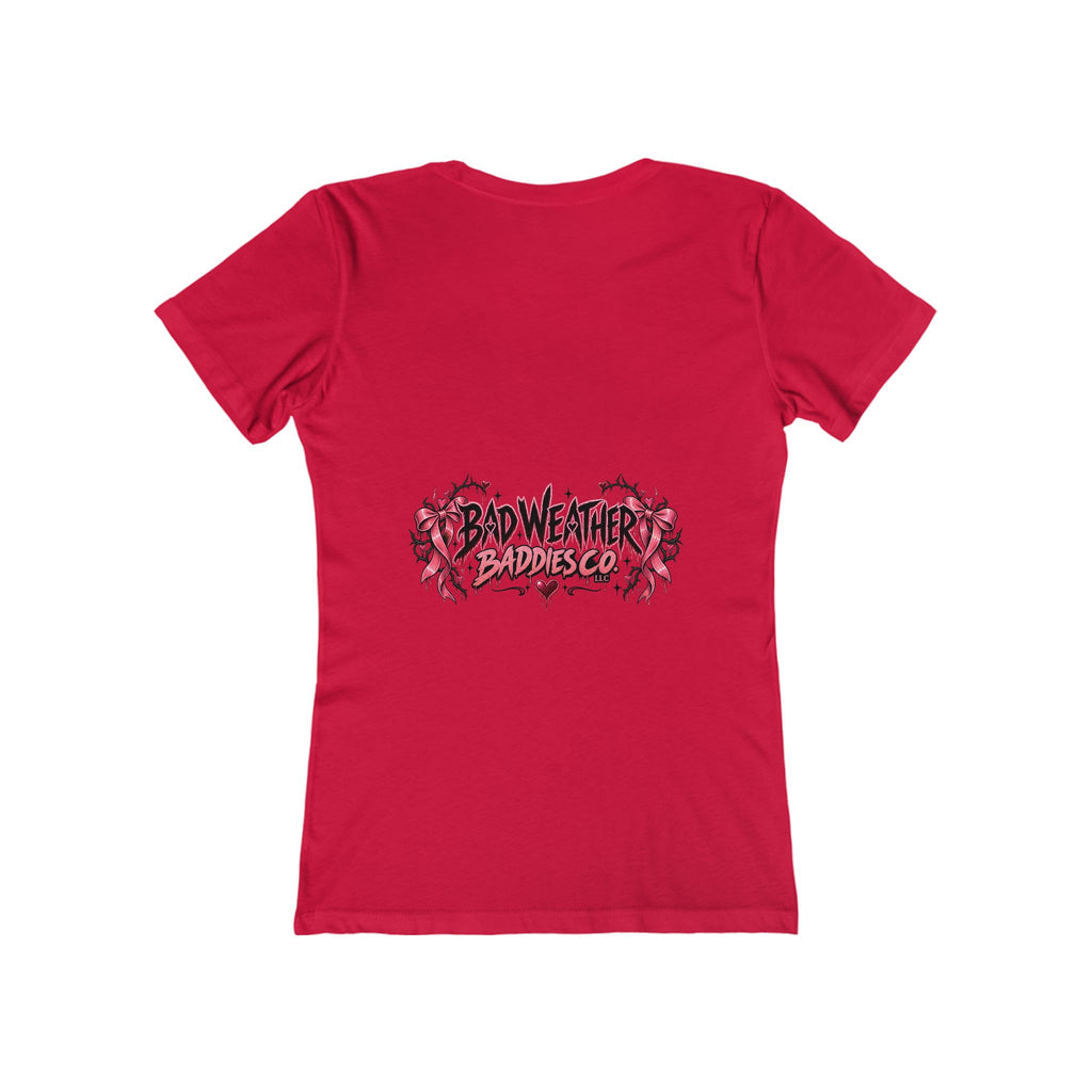 Womens Grey Sweatpants Season Funny Cherry Coquette Boyfriend Tee Shirt