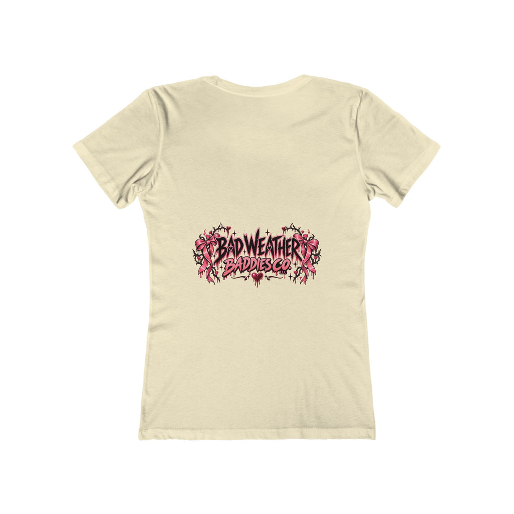 Womens Grey Sweatpants Season Funny Cherry Coquette Boyfriend Tee Shirt