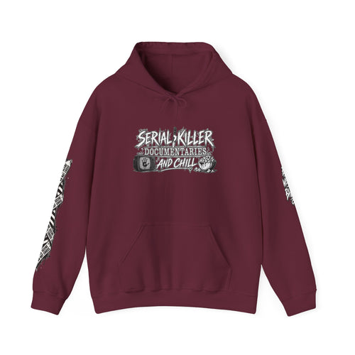 Serial Killer Documentaries and Chill Crime Scene Sleeve Hoodie