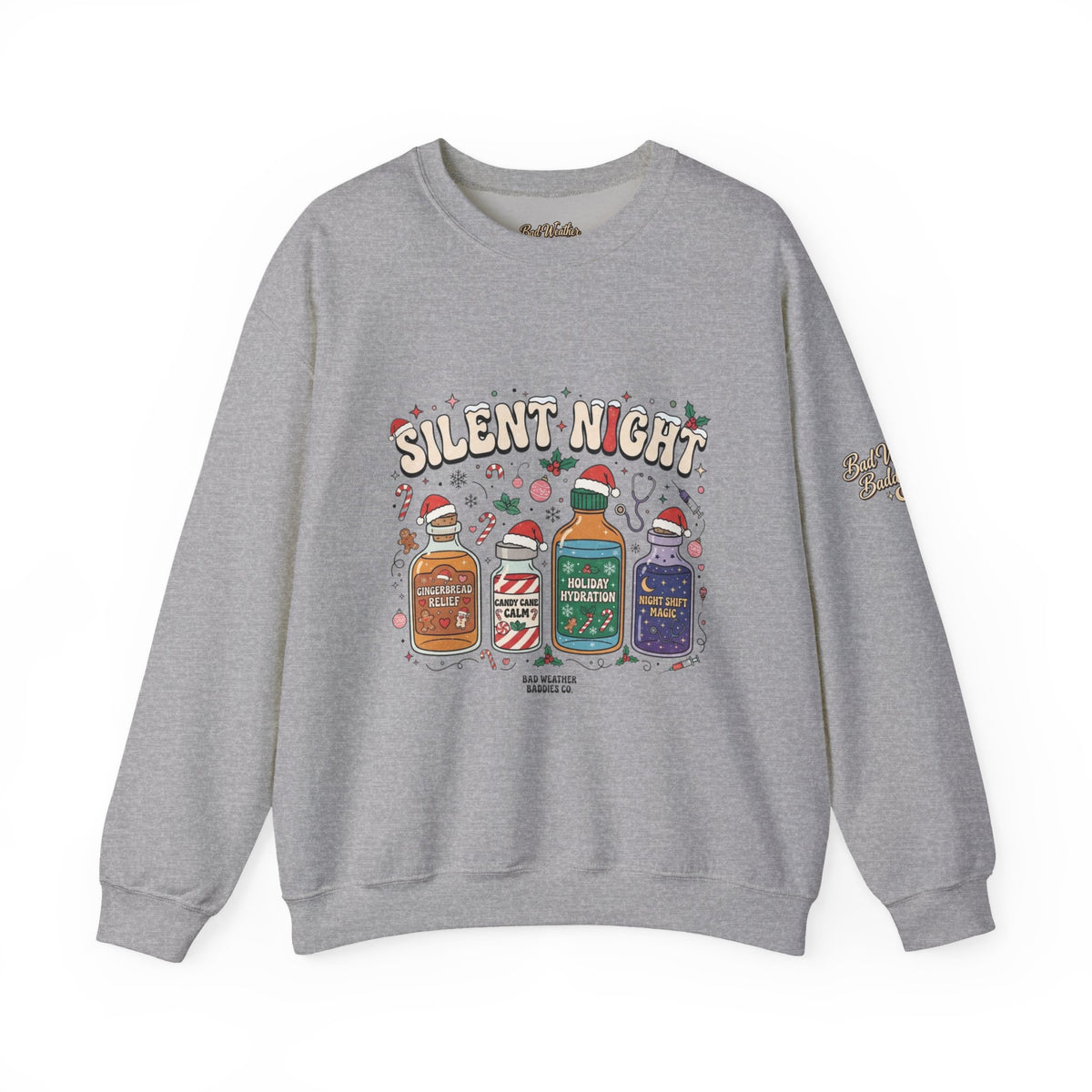Silent Night Christmas Cocktail Sweatshirt