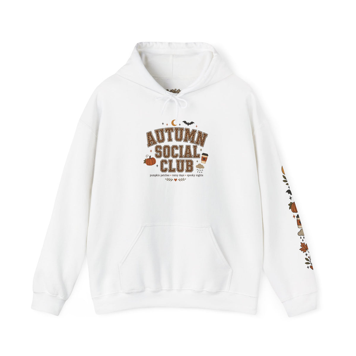 Autumn Social Club Sweatshirt | Leopard Print Fall Shirt | Pumpkin Patches Rainy Days Spooky Nights | Cozy Autumn Crewneck