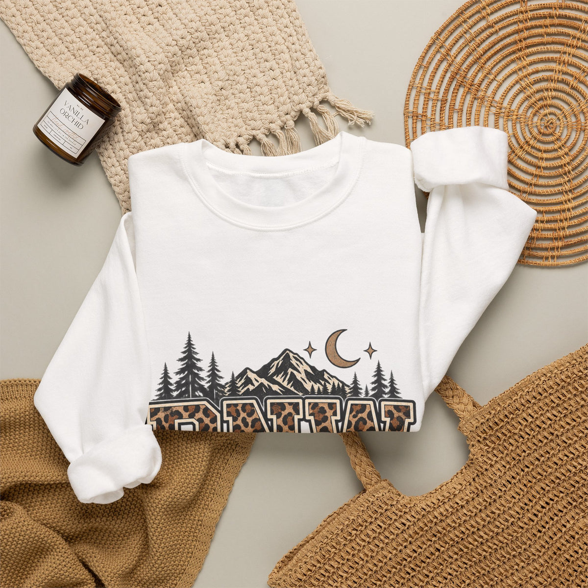 PNW Leopard Print Crewneck Sweatshirt