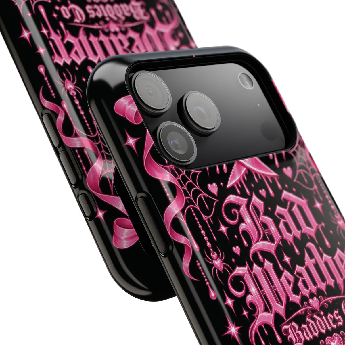 Pink Gothic Magnetic Phone Case With Impact Resistant Protection