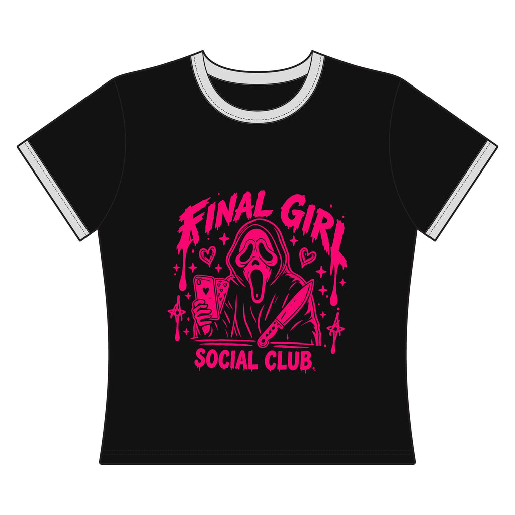 Final Girl Social Club cropped ringer t-shirt