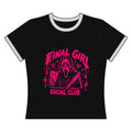 Final Girl Social Club cropped ringer t-shirt