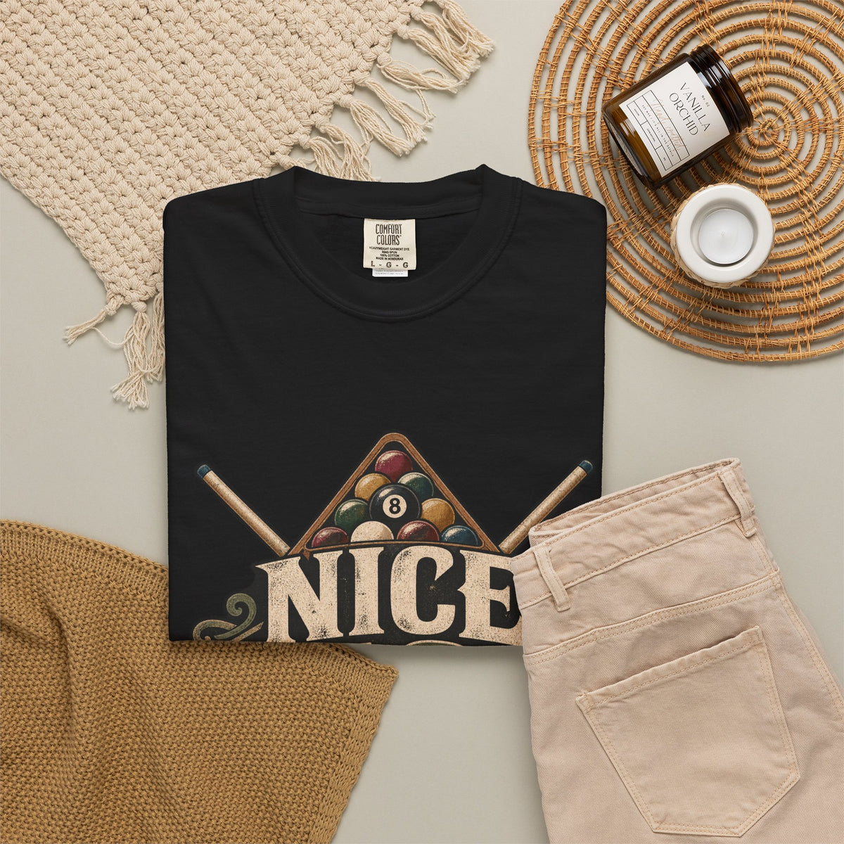 Nice Rack | Funny Retro Pool & Billiards T-Shirt