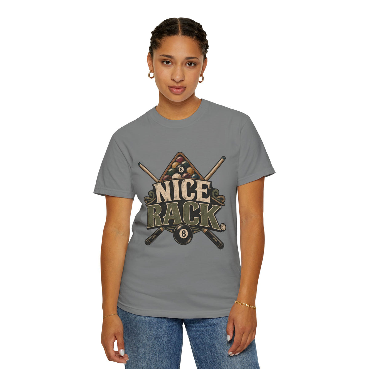Nice Rack | Funny Retro Pool & Billiards T-Shirt